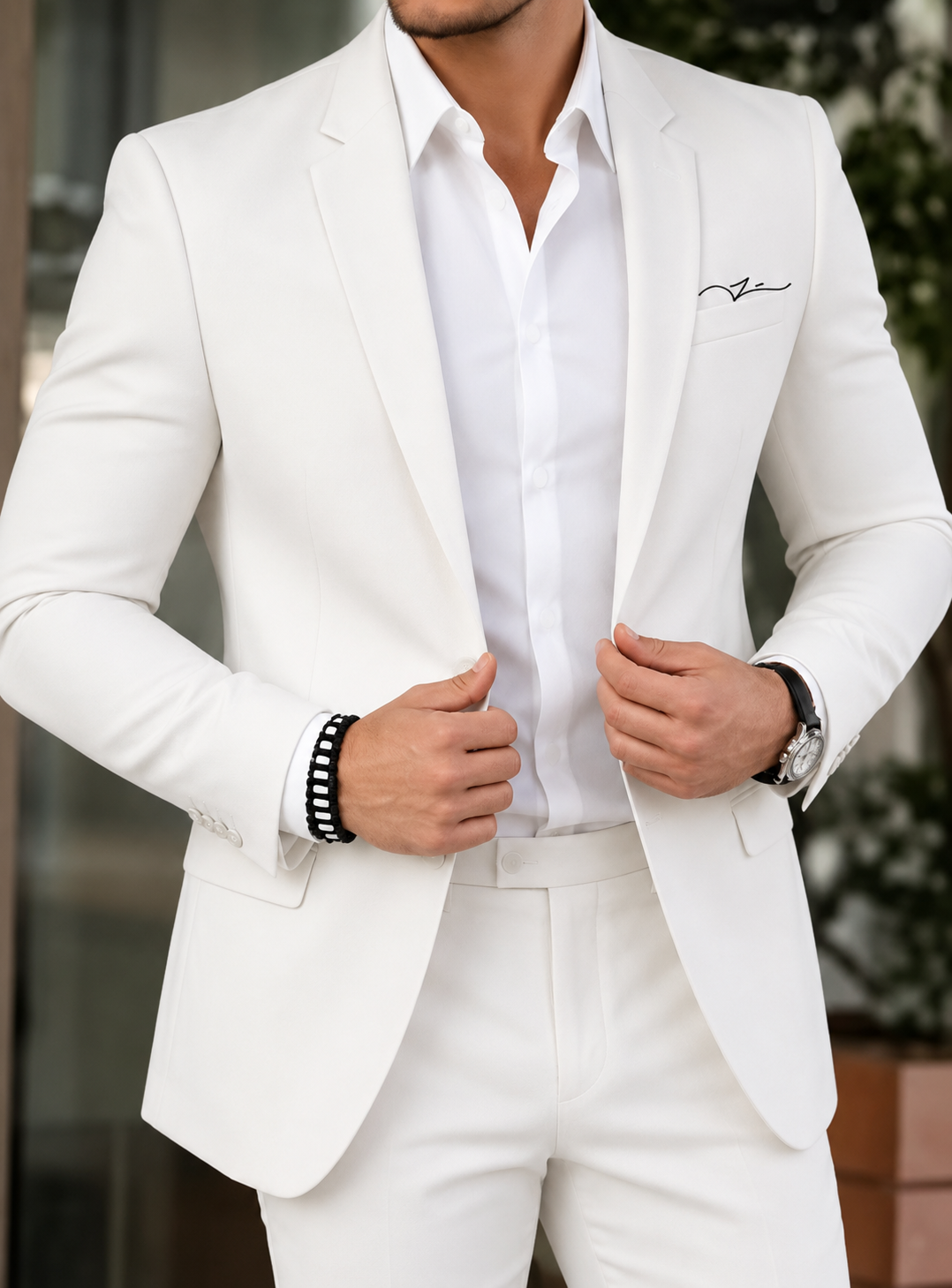 Signature White Sports Coat