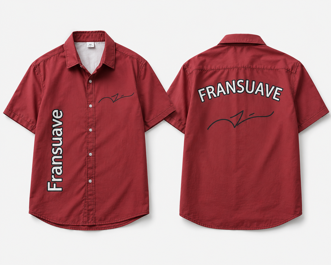 Red Button-Up Shirt
